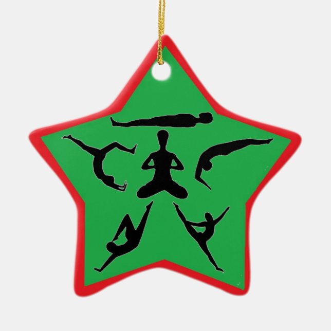 Yoga-Posen - Weihnachtsschmuck (Vorne)