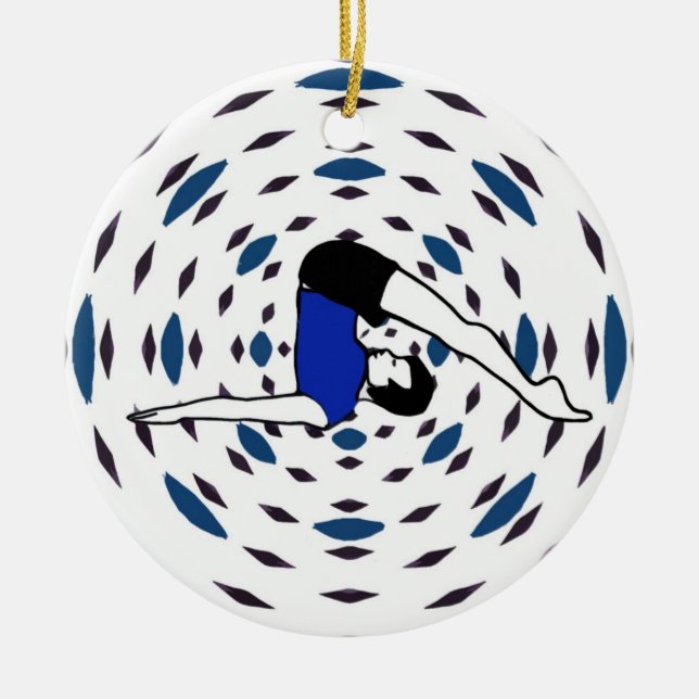 Yoga Posen - Yoga Xmas Ornamente (Vorne)