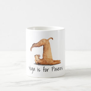 Yoga Poser Funny Dog Kaffeetasse