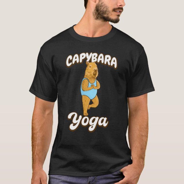 Yoga poses Capybara Gymnastic leotard T-Shirt (Vorderseite)