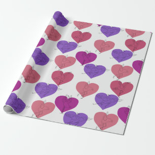 Yoga-Poses Yoga seamless pattern 1 Geschenkpapier