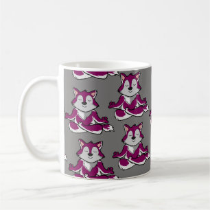 Yoga-Poses Yoga seamless pattern 20 Kaffeetasse