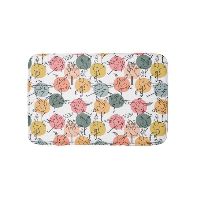 Yoga-Poses Yoga seamless pattern 37 Badematte (Vorderseite)