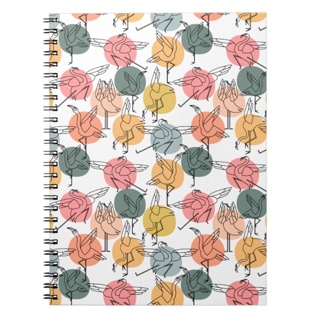 Yoga-Poses Yoga seamless pattern 37 Notizblock (Vorderseite)