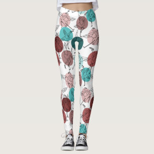 Yoga-Poses Yoga seamless pattern 41 Leggings