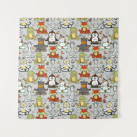 Yoga-Poses Yoga seamless pattern 44