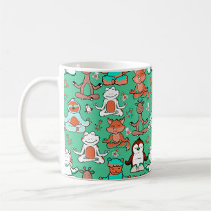 Yoga-Poses Yoga seamless pattern 53 Kaffeetasse