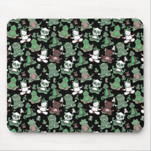 Yoga-Poses Yoga seamless pattern 56 Mousepad