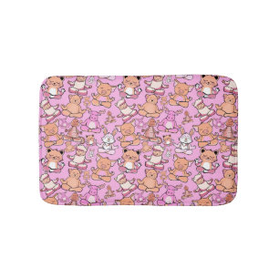 Yoga-Poses Yoga seamless pattern 59 Badematte