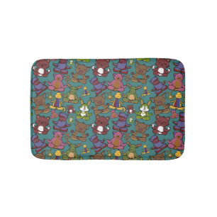 Yoga-Poses Yoga seamless pattern 65 Badematte