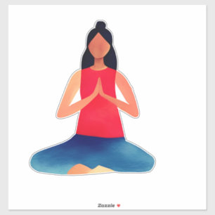 Yoga-Position  Aufkleber