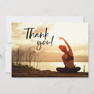 Yoga-Position Danke-Karte Dankeskarte