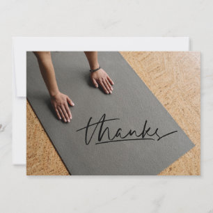 Yoga-Position Danke-Karte Dankeskarte
