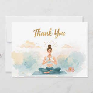 Yoga-Position-Dankeskarten Dankeskarte