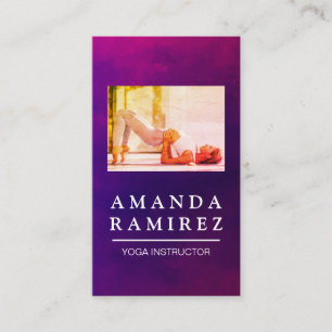 Yoga-Position Gesundheit Wellness Visitenkarte