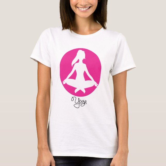 Yoga Position T - Shirt Silhouette (Vorderseite)
