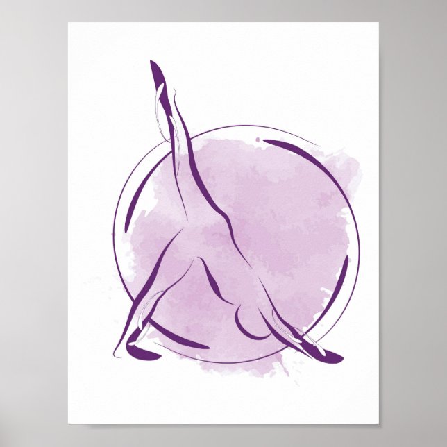 Yoga-Poster Poster (Vorne)