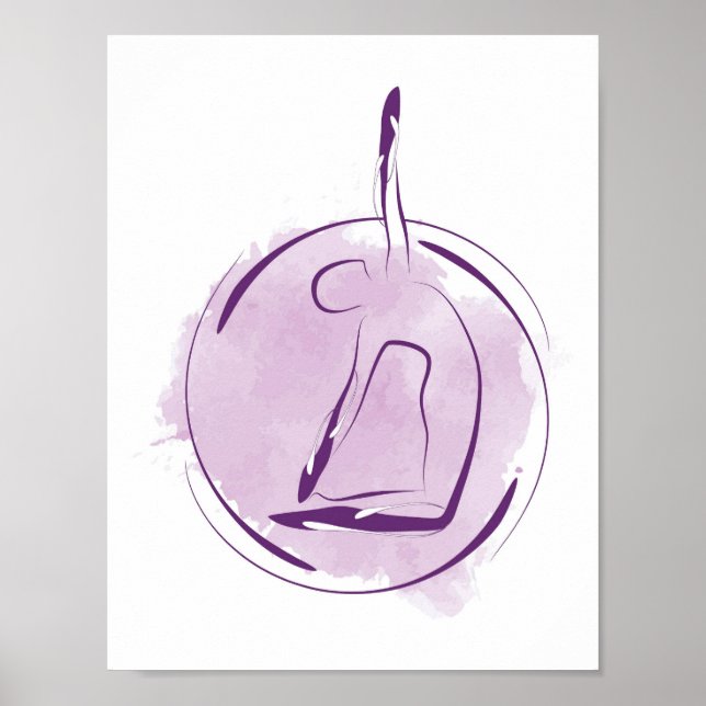Yoga-Poster Poster (Vorne)