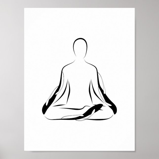 Yoga-Poster Poster (Vorne)