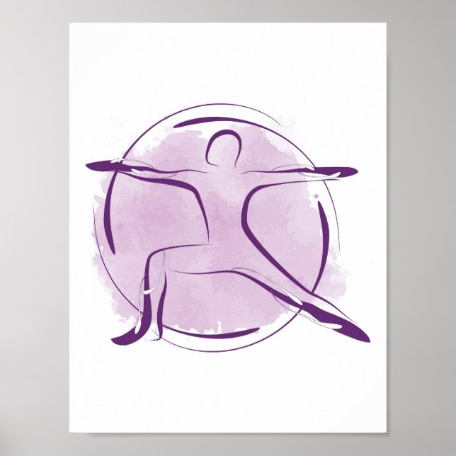 Yoga-Poster Poster (Vorne)