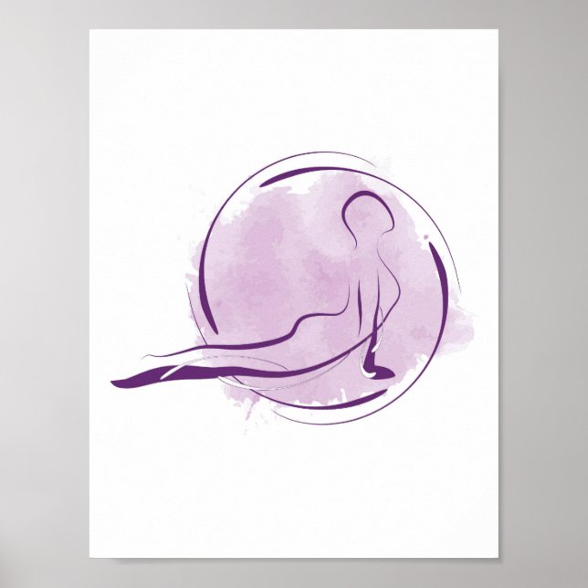 Yoga-Poster Poster (Vorne)