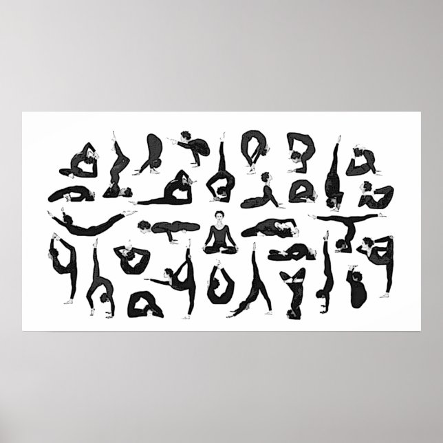 Yoga-Poster Poster (Vorne)