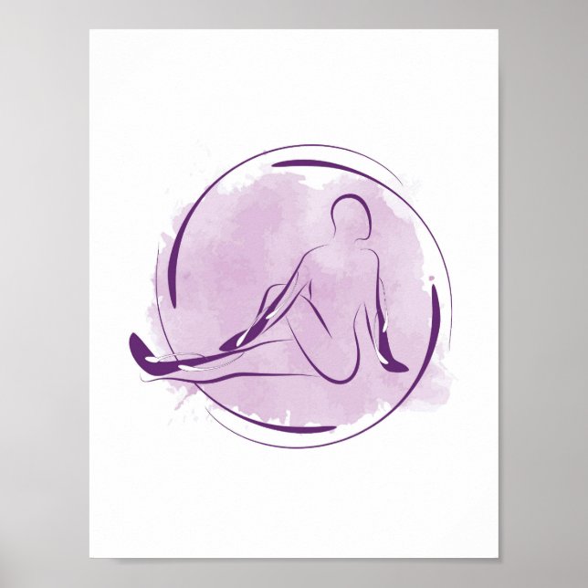 Yoga-Poster Poster (Vorne)