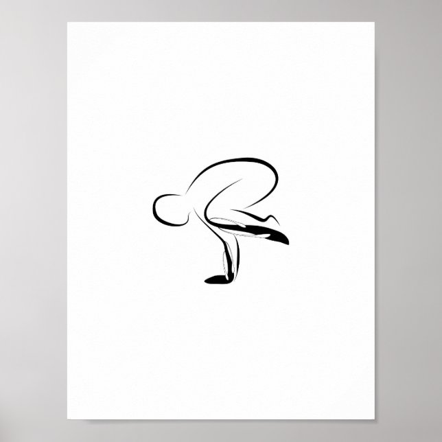 Yoga-Poster Poster (Vorne)