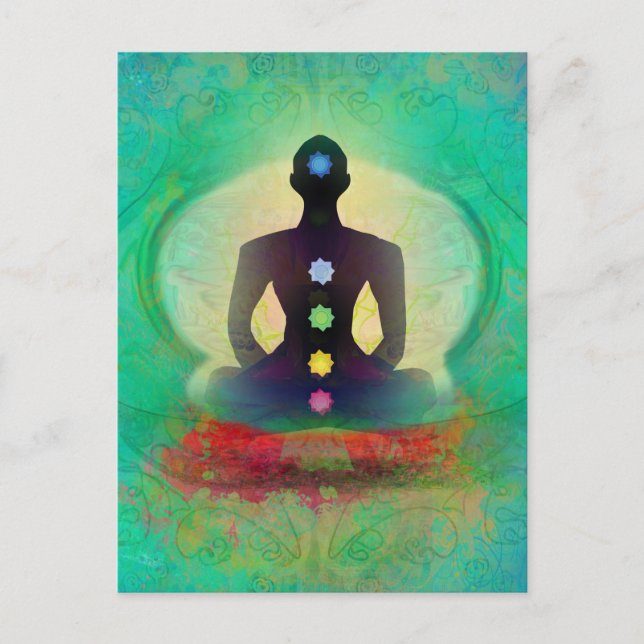 Yoga Postkarte (Vorderseite)