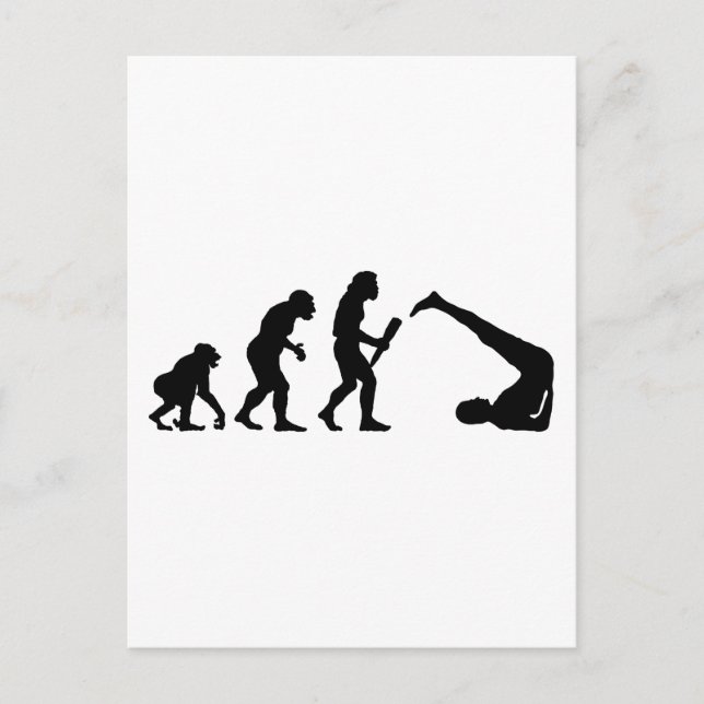 Yoga Postkarte (Vorderseite)