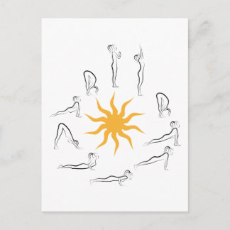 Yoga Postkarte