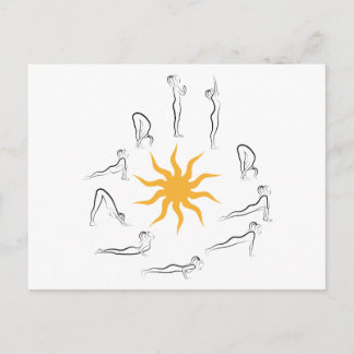 Yoga Postkarte