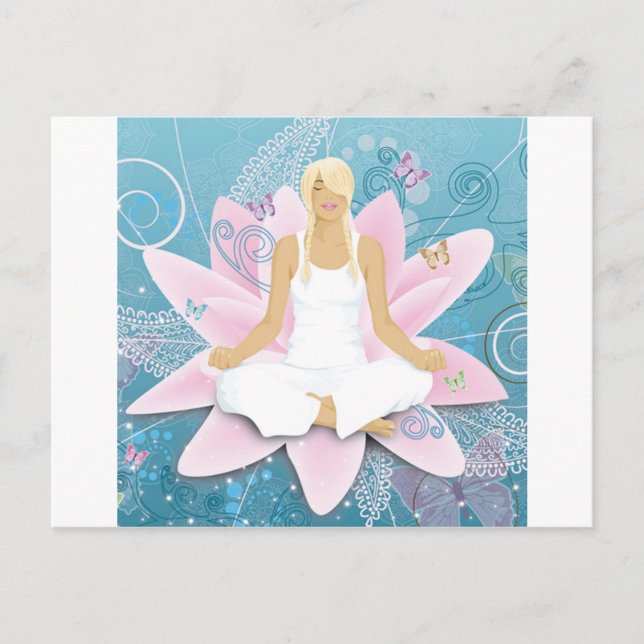 Yoga Postkarte (Vorderseite)