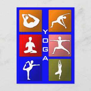 Yoga-Postkarte Postkarte