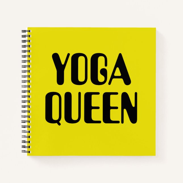 Yoga-Queen-Notebook Notizbuch (Vorderseite)