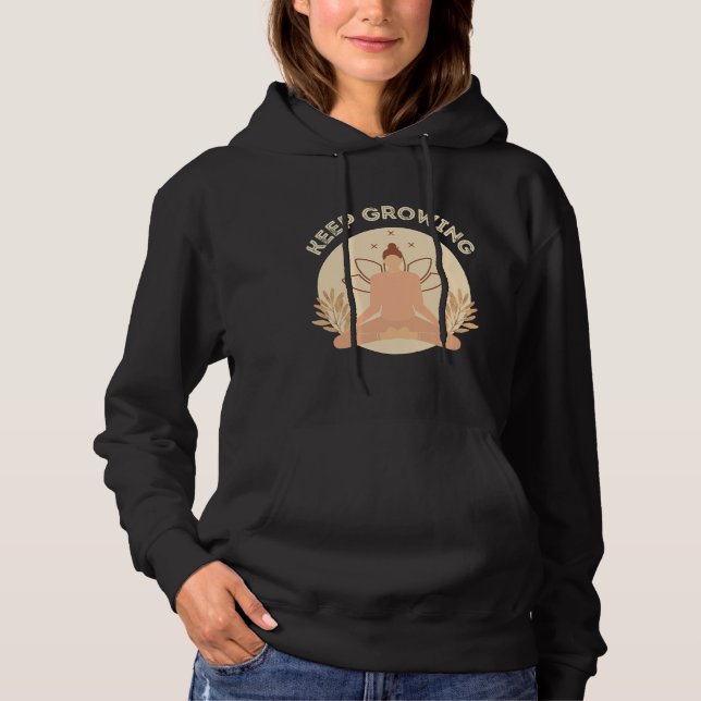 Yoga Quotes Hoodie (Vorderseite)