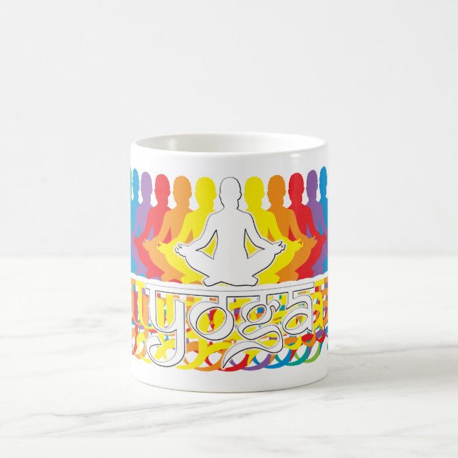 Yoga Rainbow Intentionen Kaffee Tasse (Mittel)