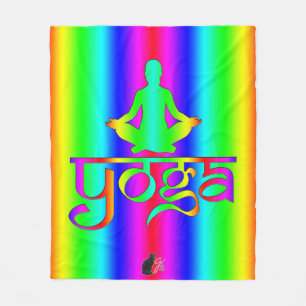 Yoga Rainbow Intentions Fleecedecke