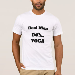 *~* Yoga - Real Men Do YOGA White T-Shirt