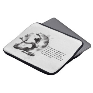 Yoga Reiki Einbeinige Königtaube-Pose Laptopschutzhülle