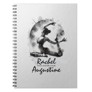 Yoga Reiki Einbeinige Königtaube-Pose Notizblock