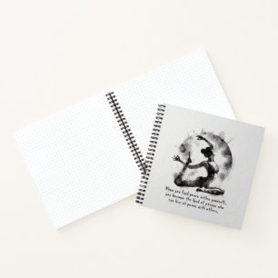 Yoga Reiki Einbeinige Königtaube-Pose Notizbuch