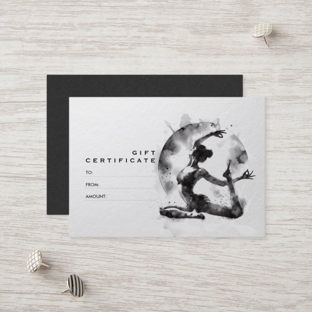 Yoga Reiki Einbeinige Königtaube-Pose Rabattkarte (Vorderseite/Rückseite Beispiel)