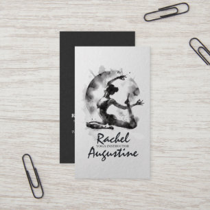 Yoga Reiki Einbeinige Königtaube-Pose Visitenkarte