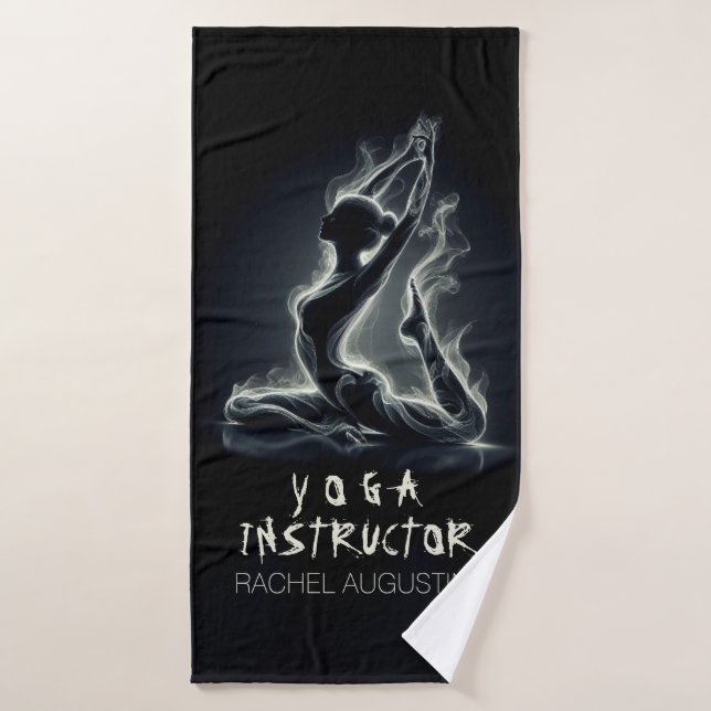 Yoga Reiki Instructor Pose Badhandtuch Set (Badehandtuch)