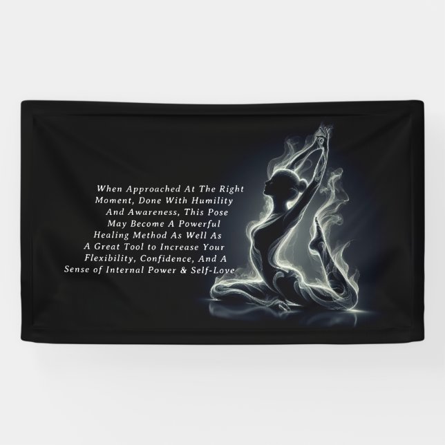 Yoga Reiki Instructor Pose Banner (Horizontal)