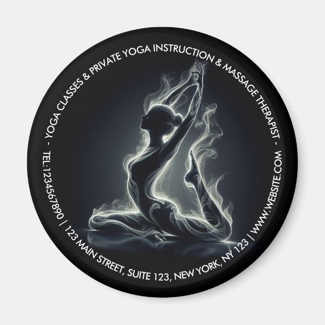 Yoga Reiki Instructor Pose Magnet (Vorne)
