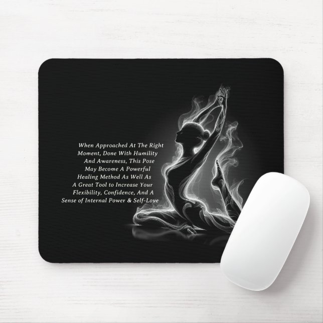 Yoga Reiki Instructor Pose Mousepad (Mit Mouse)
