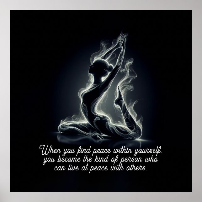 Yoga Reiki Instructor Pose Poster (Vorne)