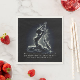 Yoga Reiki Instructor Pose Serviette